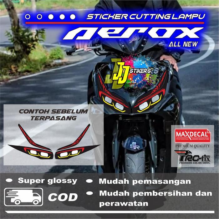 STIKER ALIS DAN MATA AEROX 155 NEW CONNECTED MOTORCYCLE