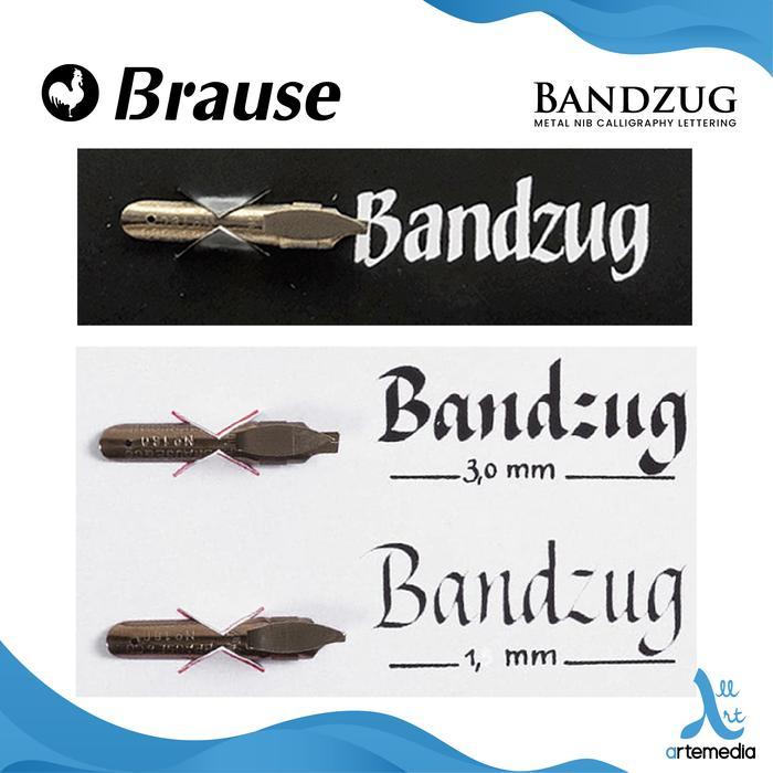 Mata Pena Kaligrafi Brause Bandzug Metal Nib Calligraphy Lettering