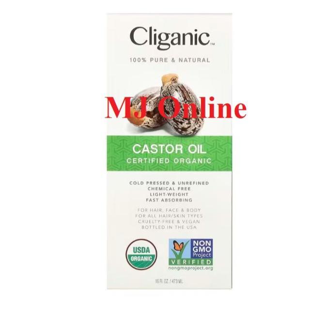 Cliganic Organic Castor Oil 100% Pure & Natural - Minyak Castor