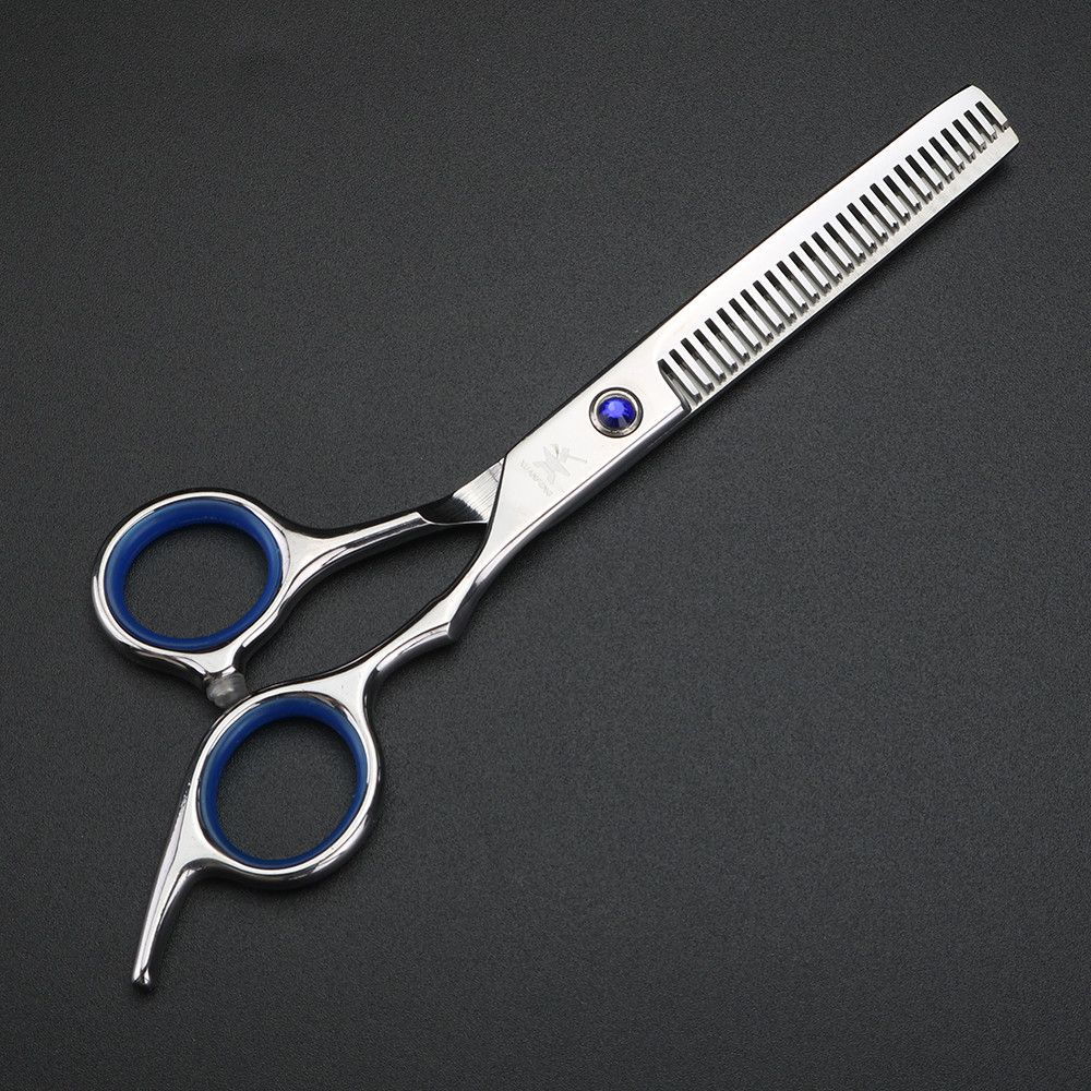 XUANFENG 6 inch Muscle Handle Hair Scissors Barber Styling Tools Cutting Scissors and Thinning