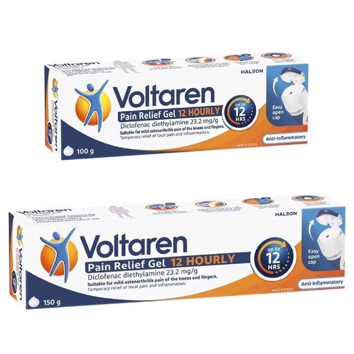 Voltaren Gel Australia 12 Jam Membantu Meredakan Nyeri dan Peradangan Sendi - 100 Gram atau 150 Gram