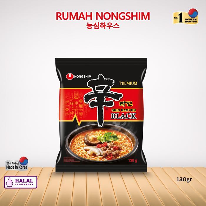 Nongshim Shin Ramyun Black 130 gram Ramyun Premium Halal & Asli dari Korea