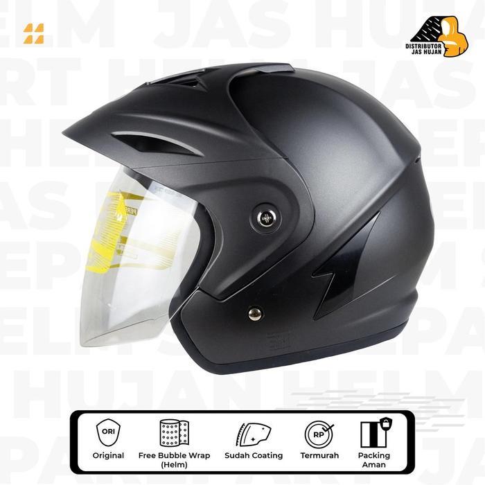 helm ukuran besar xl xxl gunmetal doff