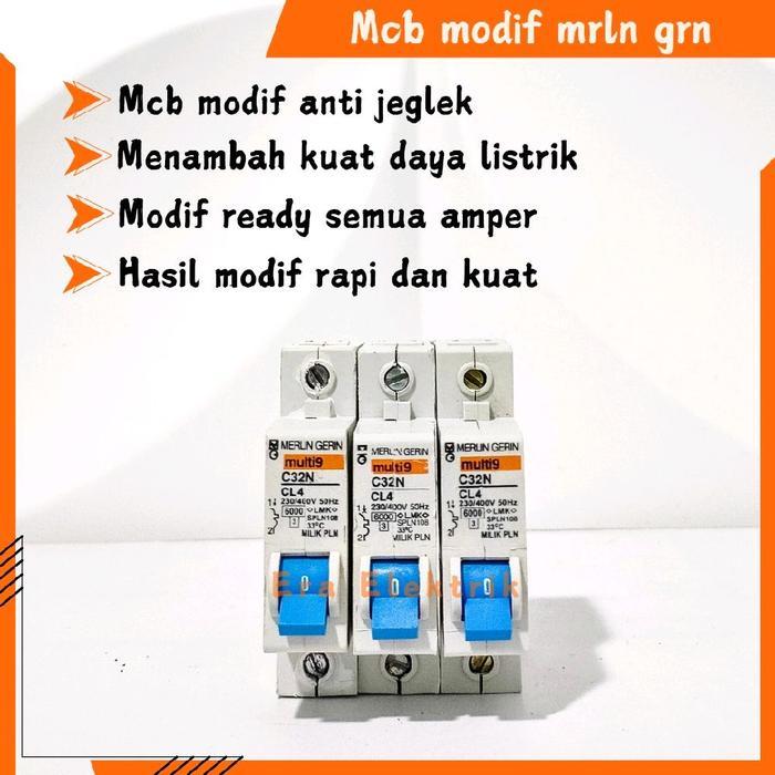 Mcb pln merlin gerin 1phase mcb modif merlin gerin mcb modif anti jeglek 2a 4a 6a 10a 16a 20a 25a