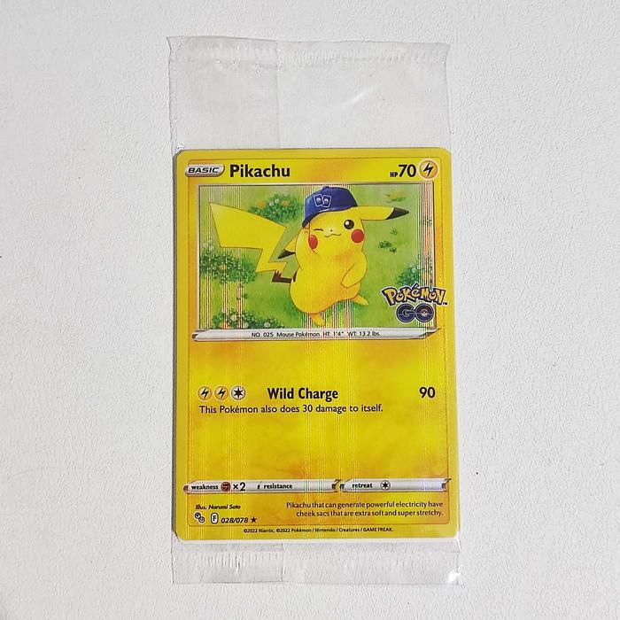 Pikachu (Sealed) 028/078 - Pokemon GO Holo Promo Pokemon Card TCG