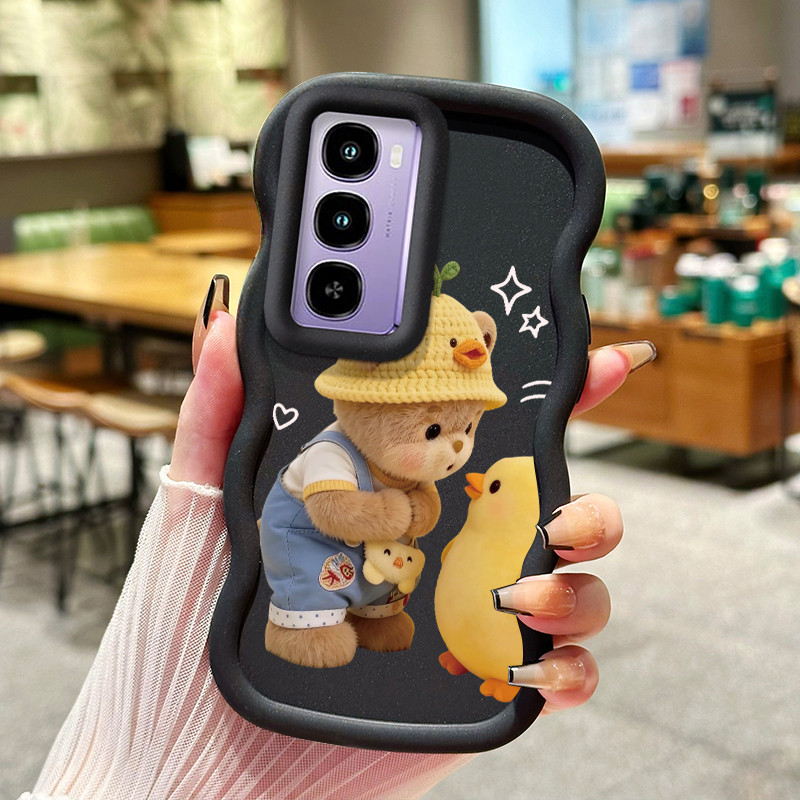 Casing Untuk ITEL CITY 100 Case Casing pola Beruang kecil dan bebek Kasing HP ceruk Kesing mewah Ces