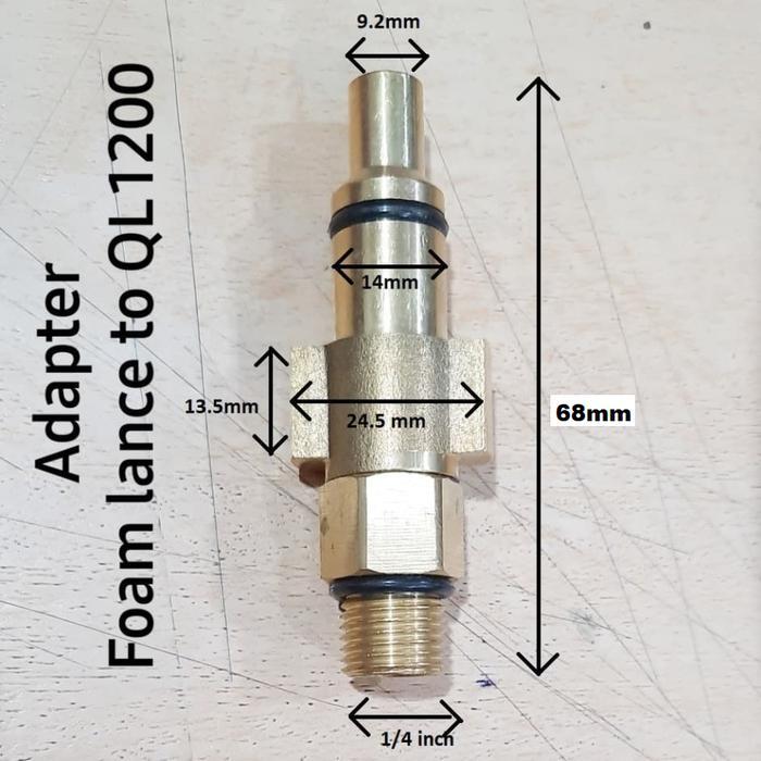 Adapter - Sambungan Foam Lance to QL 1200 - QL 1900 - RYU - KRISBOW