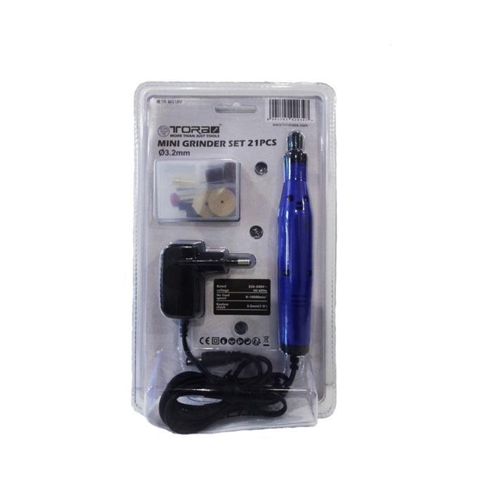 Tora Mini Grinder Set 21 Pcs 18V Redy Stok