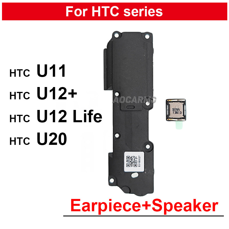 For HTC U11 U12+ U12 Life U20 Bottom Loudspeaker Top Earpiece Speaker Replacement Repair Parts