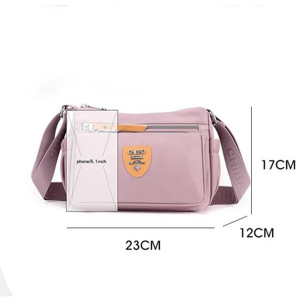 Chibao - Tas Selempang Chibao 1760-Xl Nilon Waterproof Tas Selempang Wanita Terbaru Hitam