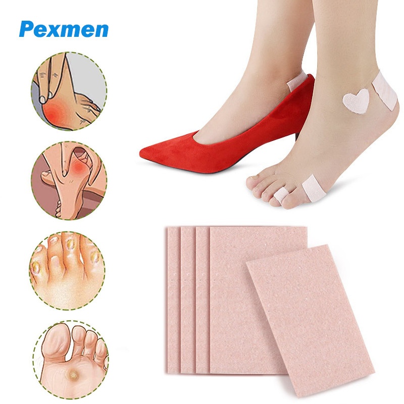 Pexmen 1/2/5Pcs Moleskin Sticker Tape Moleskin Adhesive Heel Pads for Feet Blisters Reduce Friction