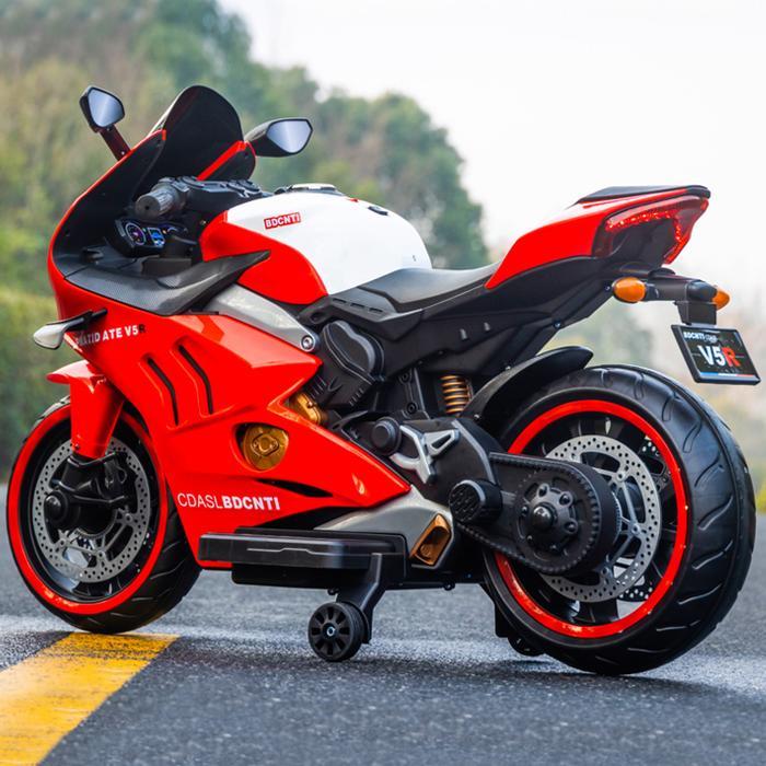 Mainan Motor Aki Anak Moge Anak Ducanti Sport - Merah