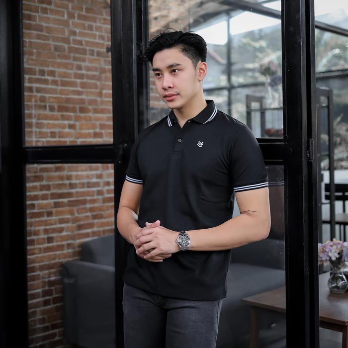 delibra kaos polo pria nexsus kerah tebal