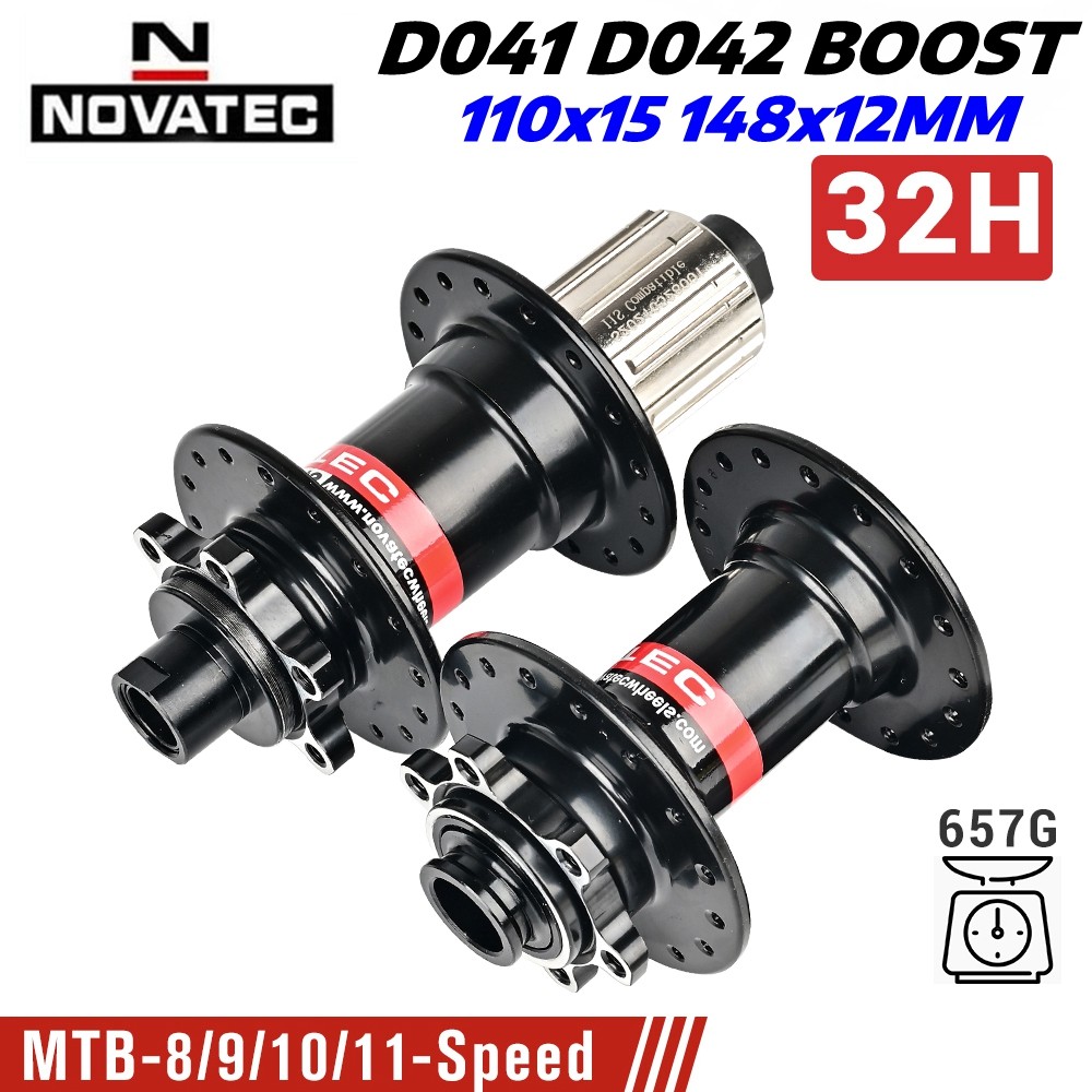 2025 Novatec Bicycle Hub D041SB-B15 D042SB-B12 BOOST Bearing Hub 8/9/10/11/12 Speed Mountain Bike