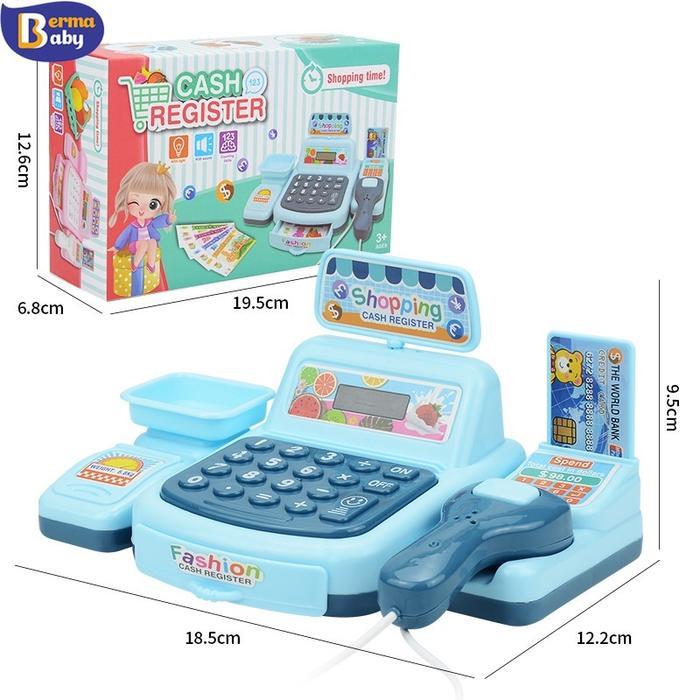 PROMO Mesin Kasir Mainan Simulasi supermarket Mesin Kasir Belanja Mainan Cashier Machine Toys Mainan