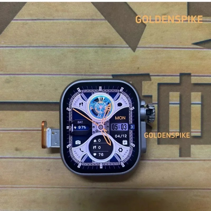 Microwear Ultra Ai3 Smartwatch: 4G SIM Card Android 2.2'' Amoled, AI Health Monitoring, 180 Rotary