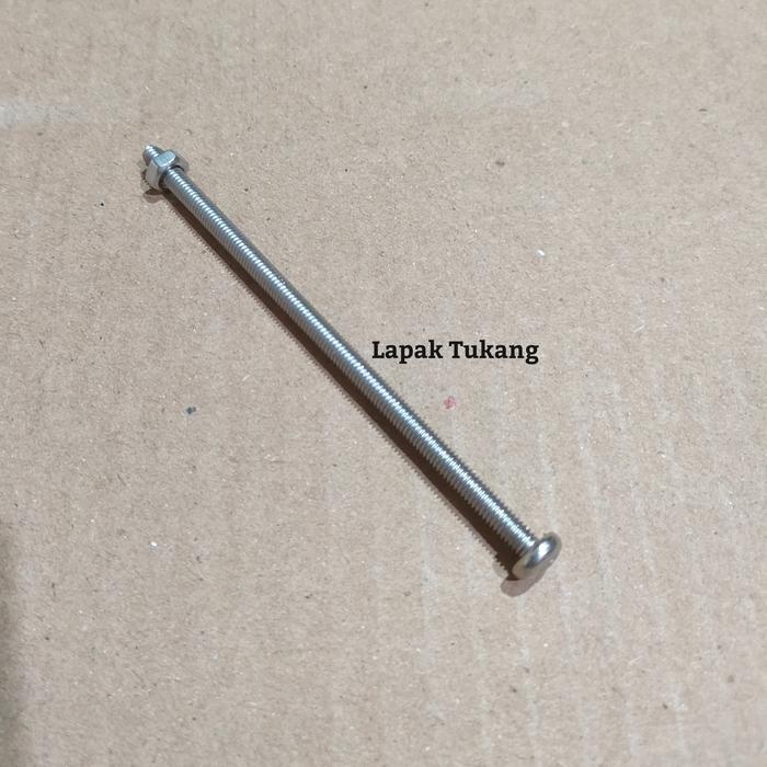 Baut Mur M4x80 M4x90 M4x100 Stainless Kepala Philips 304 SUS - M4x100 mm, JP