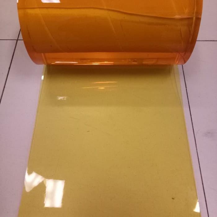 Tirai PVC Curtain Orange Meteran