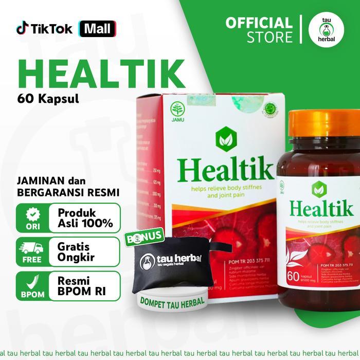 HEALTIK UNTUK ASAM URAT REMATIK 100% BPOM HALAL HERBAL - HEALTIK KAPSUL