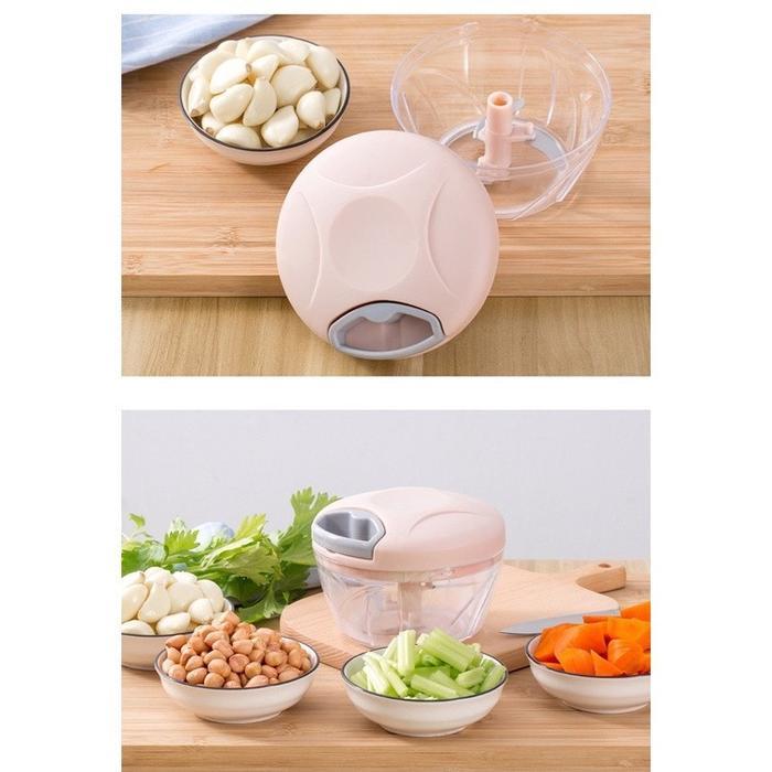 Speedy Chopper Blender Tarik Manual Tanpa Listrik Blender Penghancur Bumbu Biji Kacang Rempah Bawang