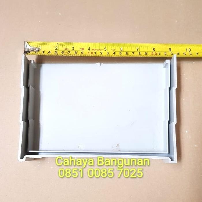 "New" Tutup Penutup Talang Air Langgeng Kotak Tutupan PVC 8" Inch 8Inc 8Inch