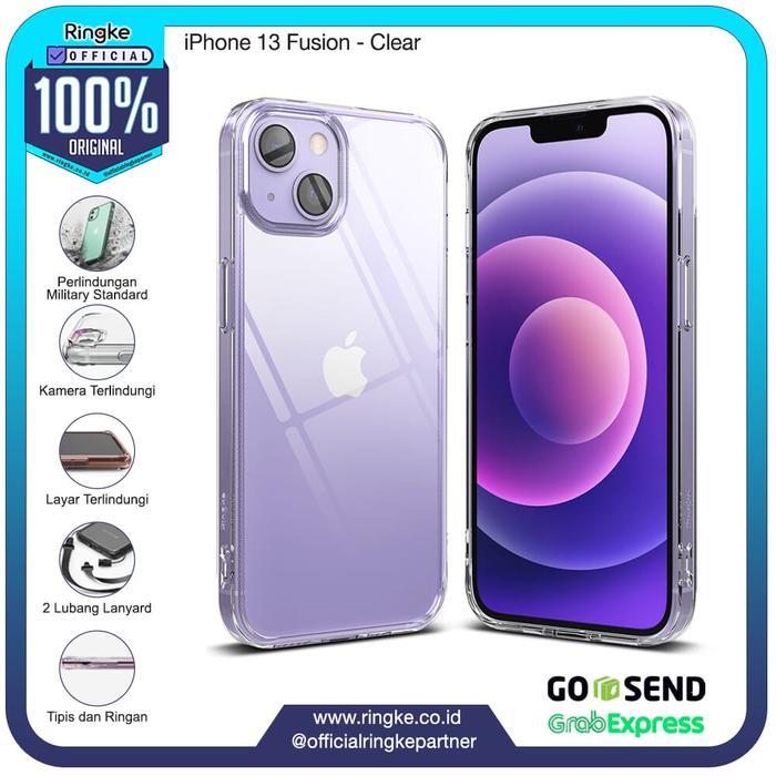 RINGKE CASING COMPATIBLE FOR IPHONE 13 FUSION CLEAR BENING CASE NO YELLOWING TIPIS SOFTCASE SLIM