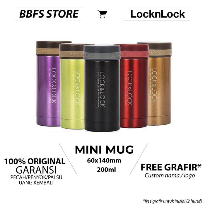 "New" lock n lock mini mug vacuum tumbler 200ml 200 ml