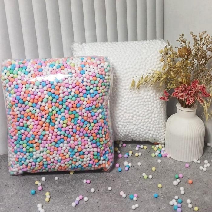 STYROFOAM BUTIRAN/BUTIRAN GABUS MURAH/STYROFOAM BUTIRAN BESAR/HADIAH/UNDIAN/ISI KOTAK KADO/FISH BOWL