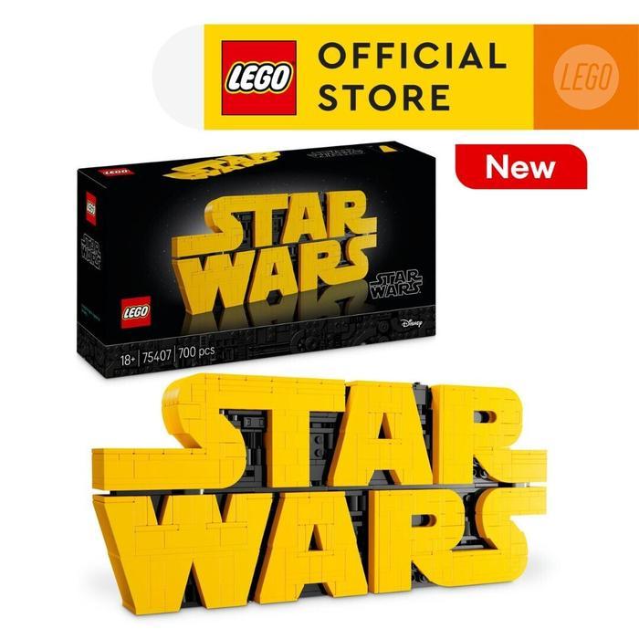 LEGO Star Wars 75407 Brick-built Star Wars Logo (700 Pieces), Toys, Mainan Anak Laki Laki, Bricks