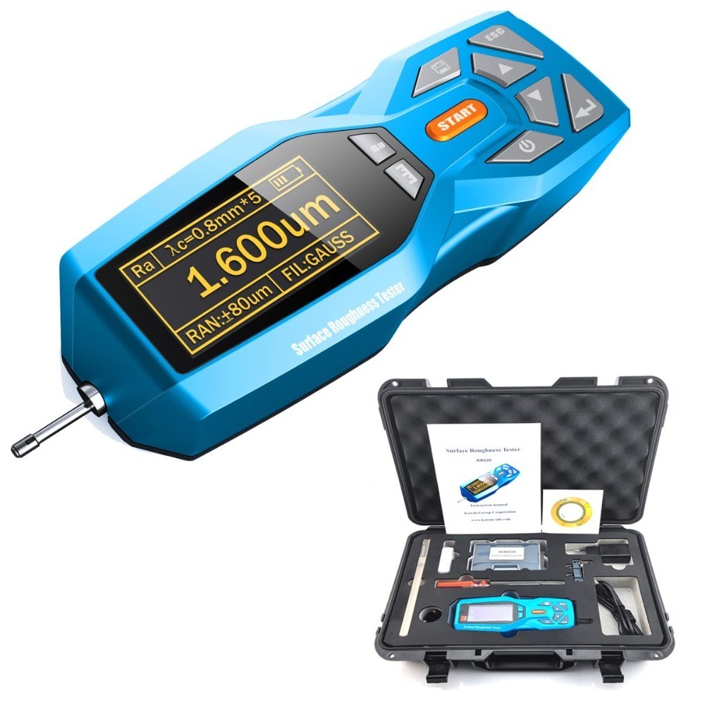 Surface Roughness Meter Handheld Surface Roughness Tester Meter with 22 Parameters Portable