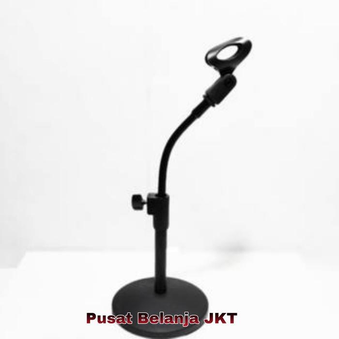 Tripod Mic / Dudukan Mic / Stand Mic Meja Fleksibel Adjustable Podium