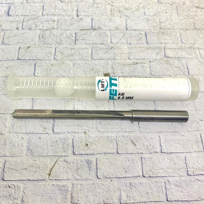 Reamer 6.5 mm carbide lurus original baru..Reamer mesin 6.5mm