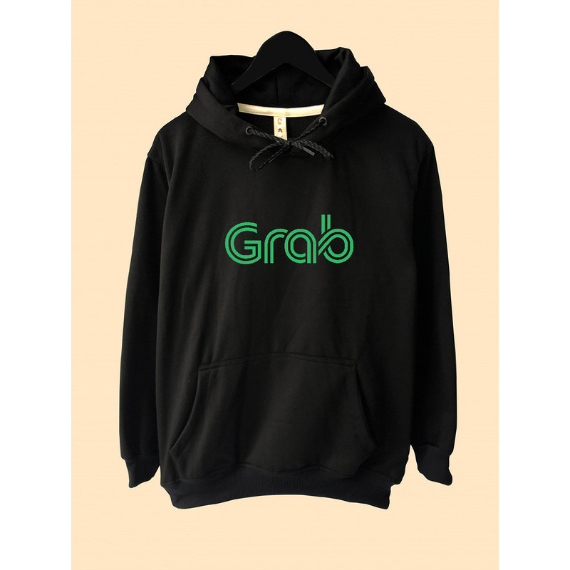 Jaket Hoodie Grab logo