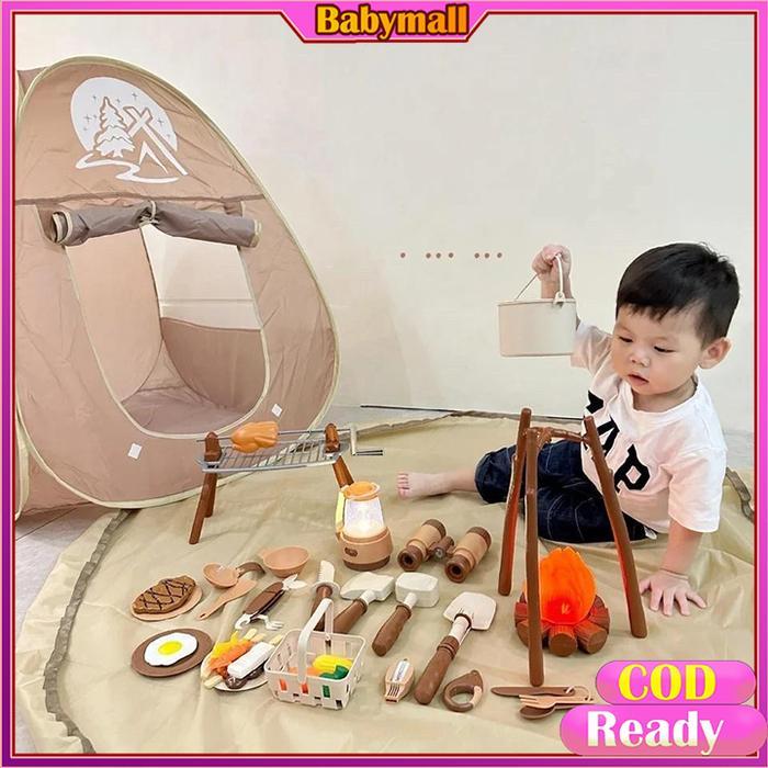 ` ReadyMainan Kemping Set Anak Lengkap Dengan Alat Masak Masakan / Tenda Kemah Anak / Camping Set