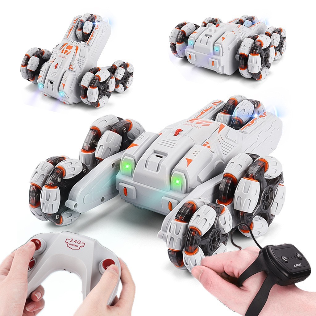 New Five Wheels RC Stunt Car 1:24 Gesture Induction Remote Control