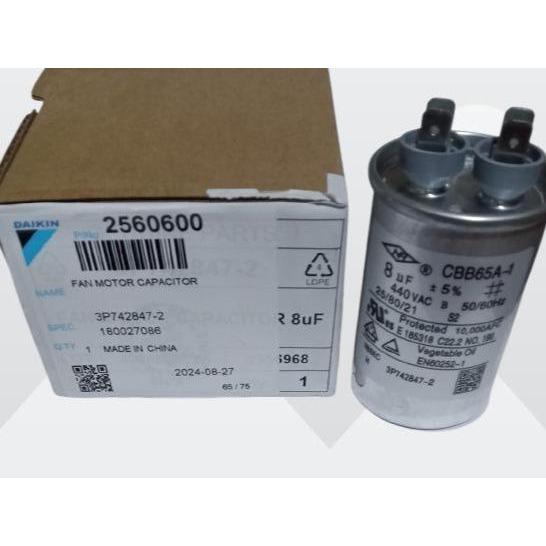CAPACITOR / KAPASITOR AC DAIKIN 0.5PK 1/2PK FTV15 8UF
