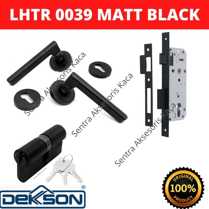 Handle Dekkson Gagang Pintu Kayu Dekson LHTR 0039 Black Hitam