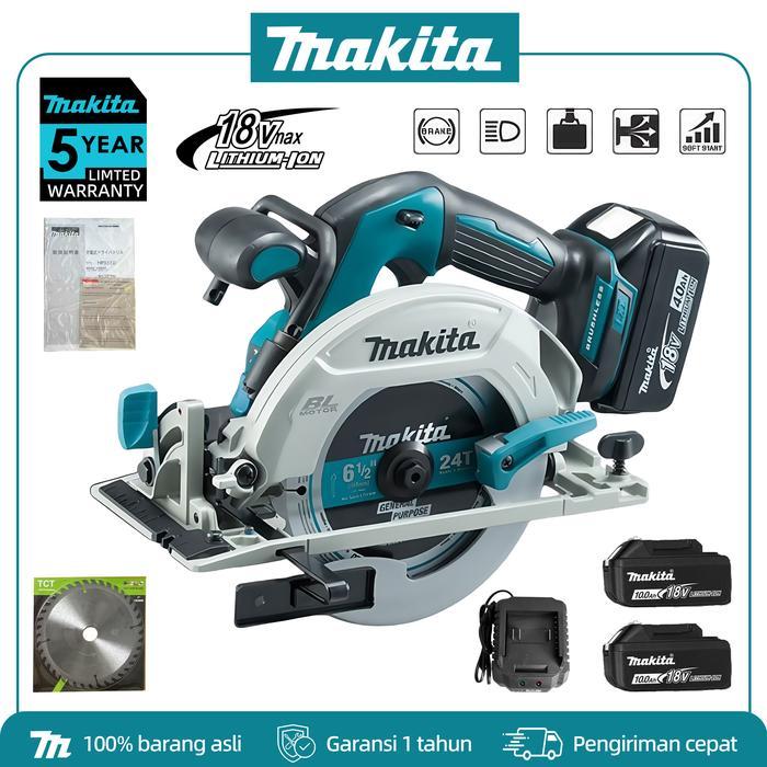 Mesin Potong Kayu Khusus MAKITA DSH680 18V Mesin Potong Tanpa Kabel, Alat Khusus Kayu Profesional Tu