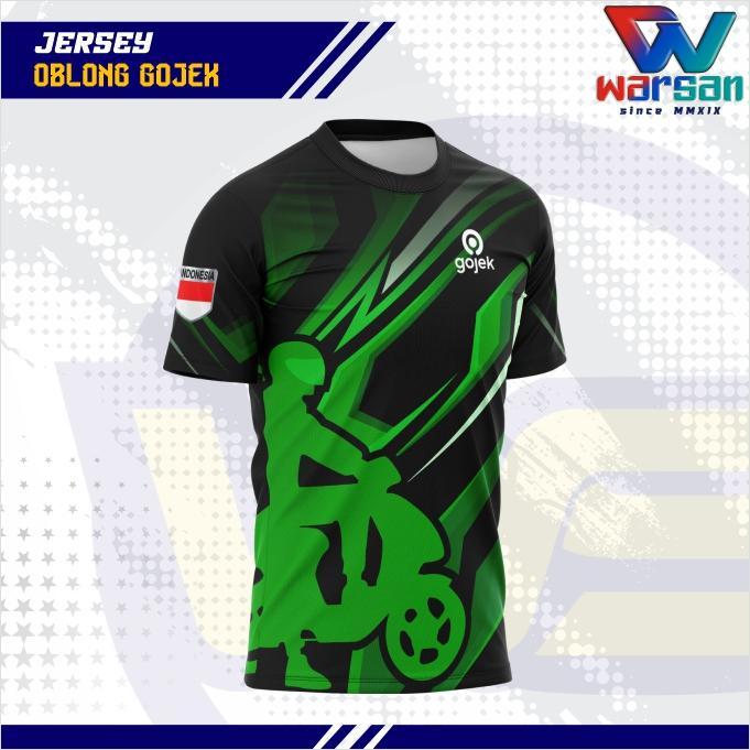 Jersey Oblong Gojek Fullprinting / Kaos Driver Gojek / Jersey Ojol Pasi Ori