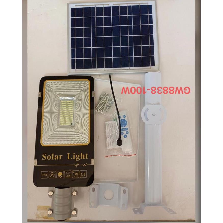 lampu jalan solar 100w pju solar cell 100w pju tenaga surya led 100w