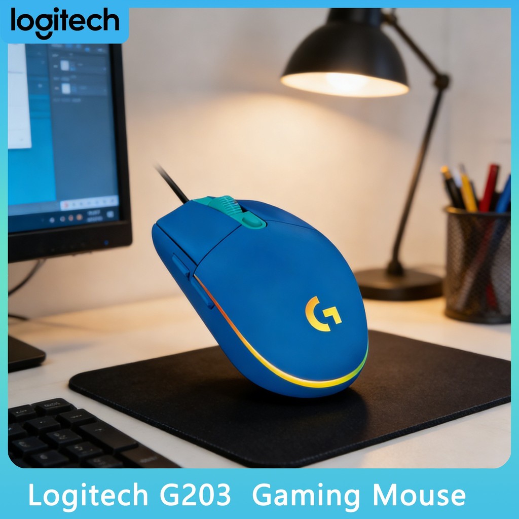 Logitech G203 LIGHTSYNC RGB Mouse Audio Visualizer for Gaming