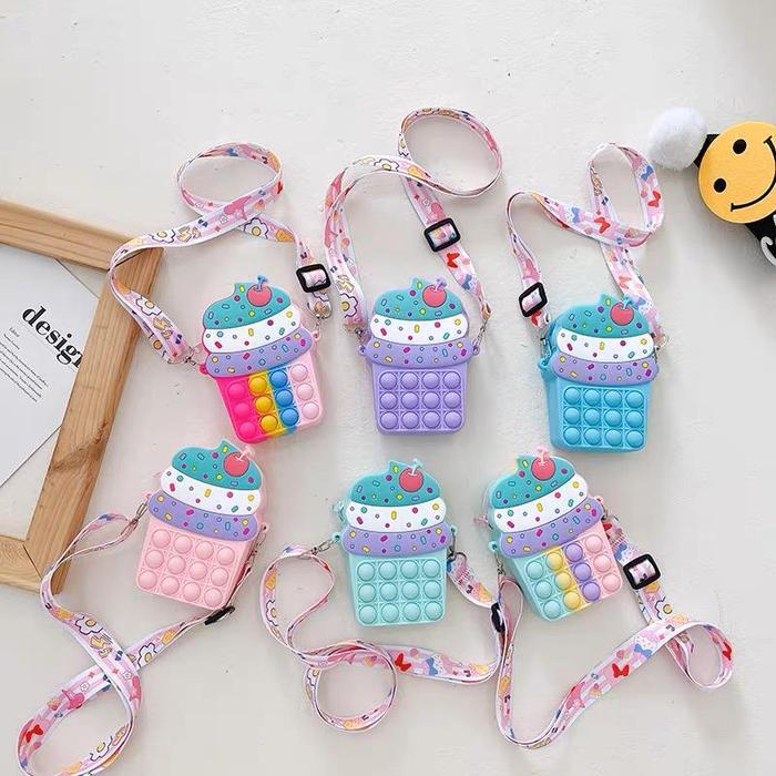 TAS Selempang POP IT anak Melody / Hello Kitty