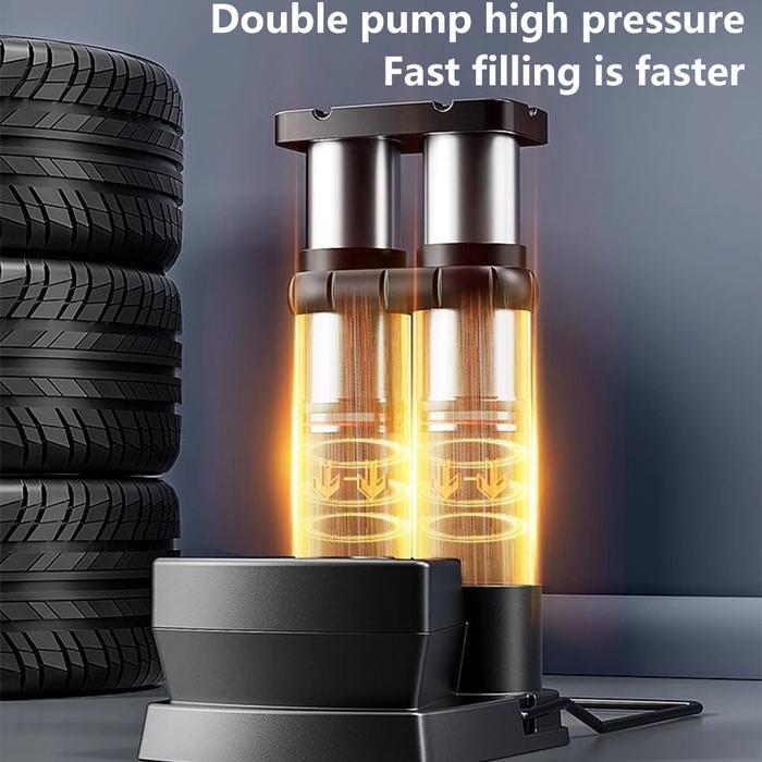 POMPA ANGIN KAKI/POMPA KAKI/POMPA BAN MINI FOOT PUMP PORTABLE HIGH PRESSURE POMPA PORTABLE PUMP