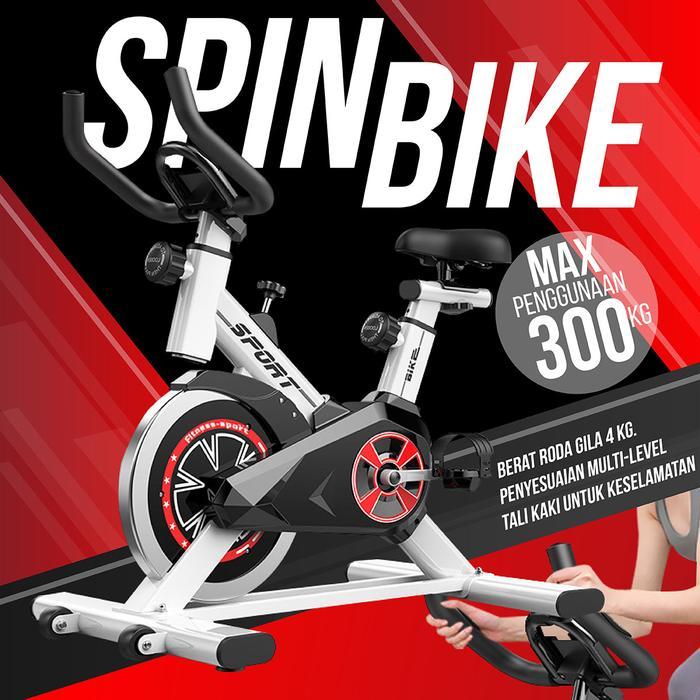 Sepeda Statis Fitness Dengan Ketinggian Dudukan Adjustable & Peralatan Olahraga Dalam Ruangan Kuat