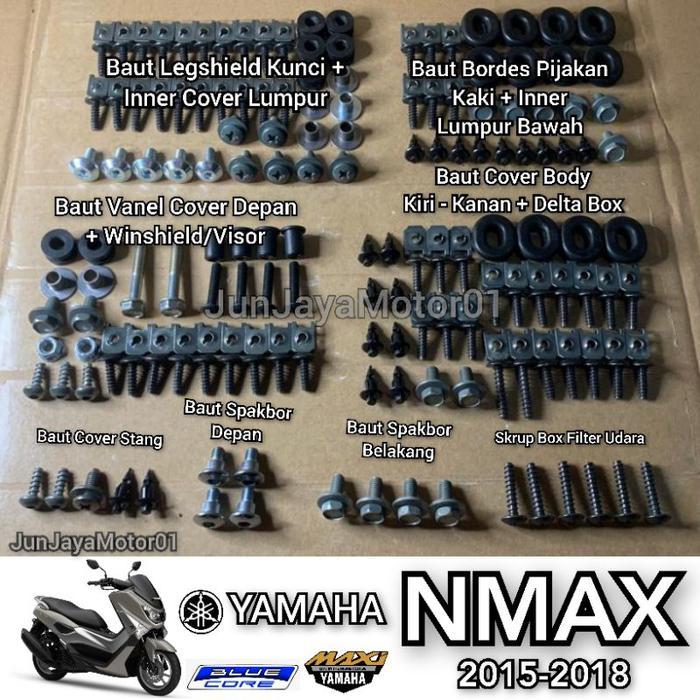 New Promo Baut Yamaha Nmax Fullset Body / Baut Yamaha N-Max Full Set Bodi