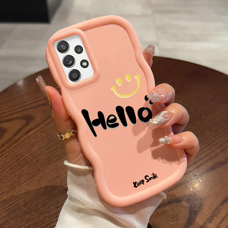 Casing Untuk Samsung A52 4G A52 5G A52s Case Casing Lukisan Smile Face Emoji Tas pola HP Cesing luna