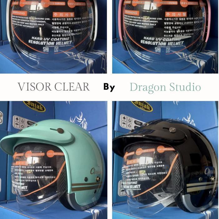 Helm Injak 06 Kaca Dalam (Visor Bening) Helm Bogo Injak Inner Visor
