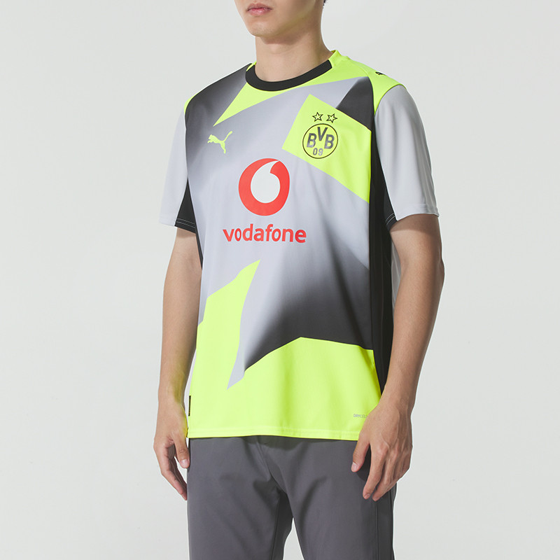 Puma Dortmund Away Fan Version Short-Sleeved Men's Sportswear Training Clothes Comfortable and