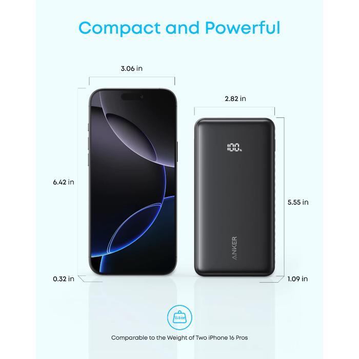 Anker Powerbank CCC Certified 10000mAh 3 Port USB type A/C Airplane Friendly Pesawat Built-in Type-C