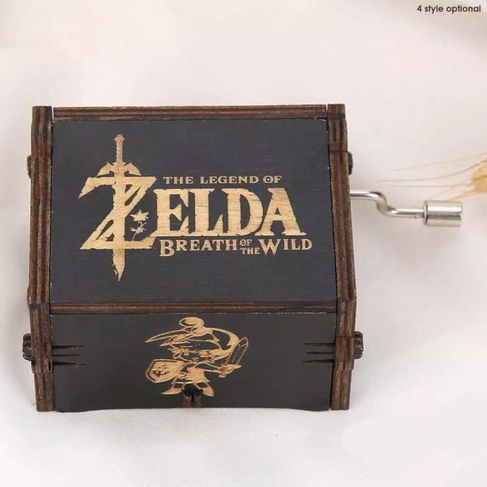 Kotak Musik Zelda Wooden Music Box Vintage Kado Mainan Unik